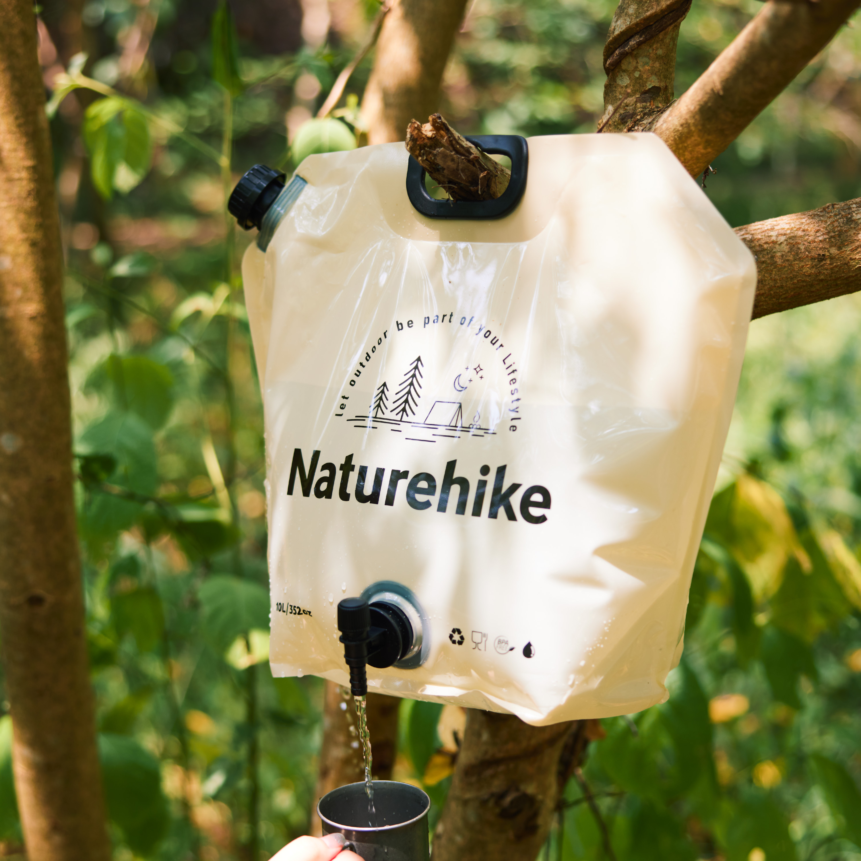 Naturehike vak na vodu s kohútikom 138g - modrý